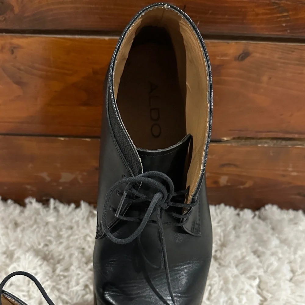 ALDO Black Leather Chukka Boots for Men - Picture 7 of 8